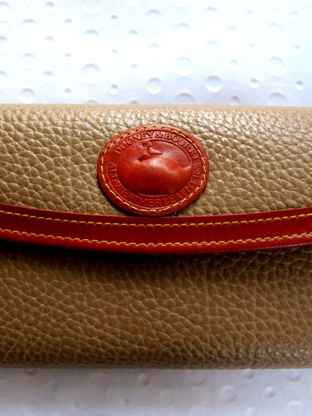 Vintage Dooney & Bourke Leather Wallet  7 1/4 x 4 1/2"